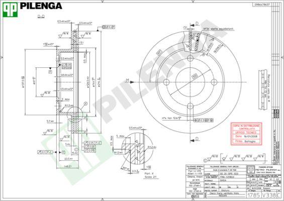 Pilenga V338 - Тормозной диск avtokuzovplus.com.ua