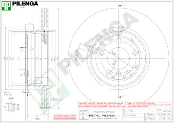 Pilenga V719 - Тормозной диск avtokuzovplus.com.ua