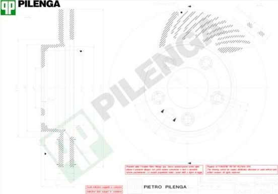 Pilenga V858L - Тормозной диск avtokuzovplus.com.ua