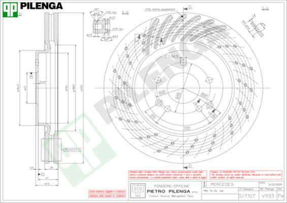 Pilenga V933 - Гальмівний диск autocars.com.ua