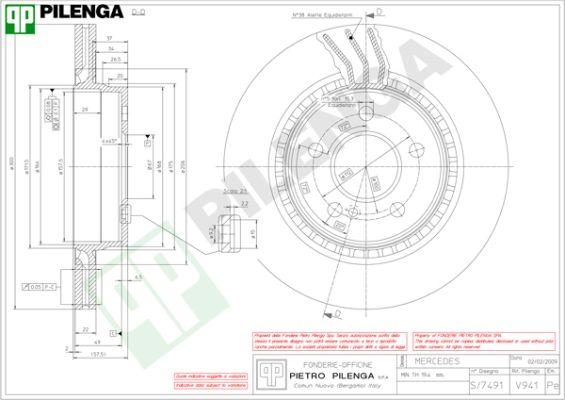 Pilenga V941 - Тормозной диск avtokuzovplus.com.ua