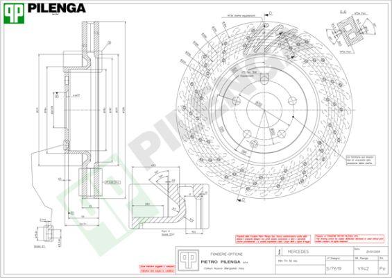 Pilenga V942 - Тормозной диск avtokuzovplus.com.ua