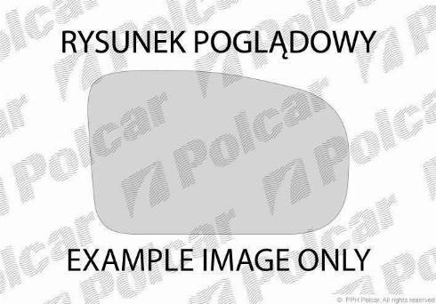 Polcar 1339551E - Зеркальное стекло, наружное зеркало avtokuzovplus.com.ua