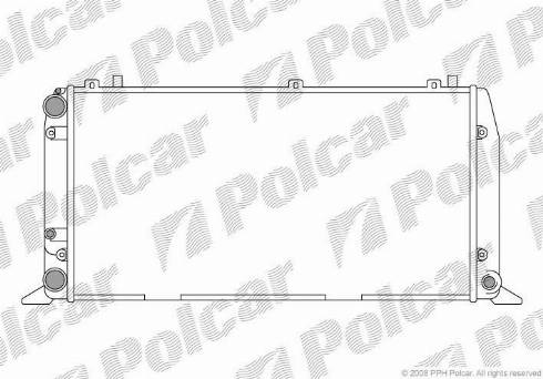 Polcar 130708-4 - Радиатор, охлаждение двигателя autodnr.net