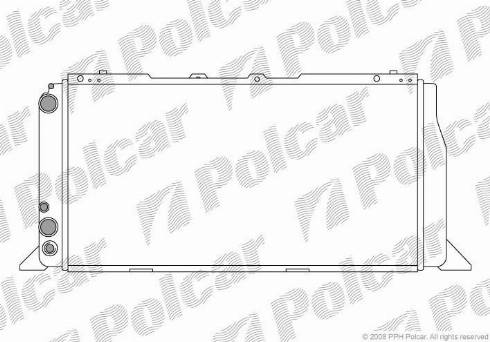 Polcar 130708A2 - Радіатор, охолодження двигуна autocars.com.ua