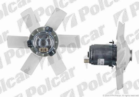 Polcar 130723U2 - Вентилятор, охолодження двигуна autocars.com.ua