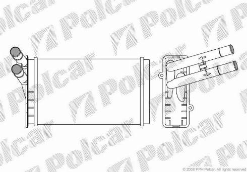 Polcar 1307N81X - Теплообмінник, опалення салону autocars.com.ua