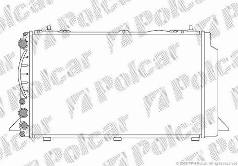 Polcar 130808-1 - Радіатор, охолодження двигуна autocars.com.ua