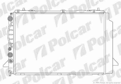 Polcar 130808A2 - Радіатор, охолодження двигуна autocars.com.ua