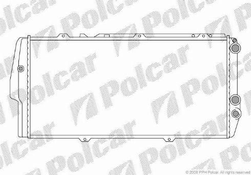 Polcar 131508A3 - Радіатор, охолодження двигуна autocars.com.ua