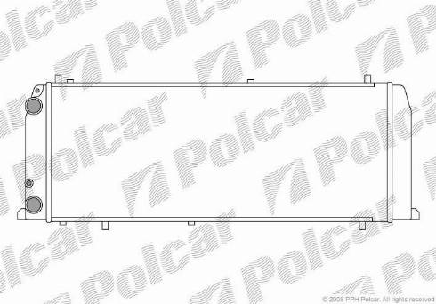 Polcar 131508A4 - Радиатор, охлаждение двигателя autodnr.net
