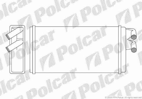 Polcar 1315N8-1 - Теплообмінник, опалення салону autocars.com.ua
