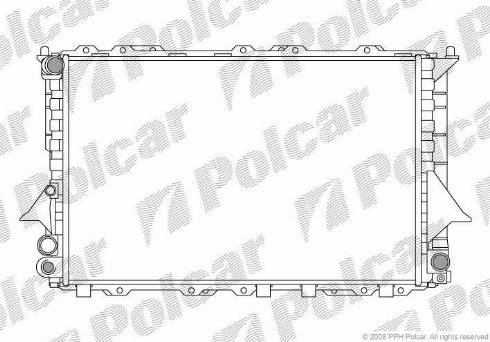 Polcar 131608A4 - Радіатор, охолодження двигуна autocars.com.ua