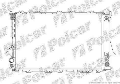 Polcar 131608A6 - Радіатор, охолодження двигуна autocars.com.ua