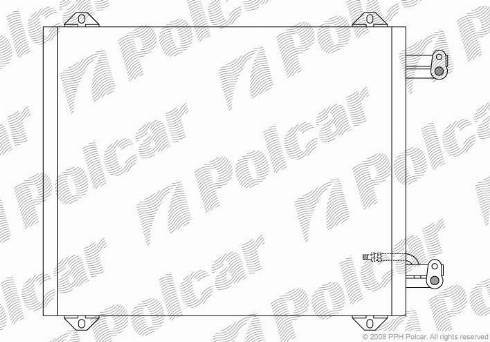 Polcar 1322K8C1 - Конденсатор, кондиціонер autocars.com.ua