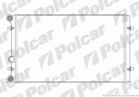 Polcar 132308-1 - Радиатор, охлаждение двигателя autodnr.net