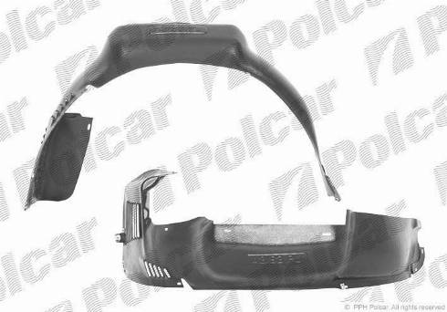 Polcar 1323FL2Q - Обшивка, колісна ніша autocars.com.ua