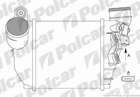 Polcar 1323J83X - Интеркулер autocars.com.ua