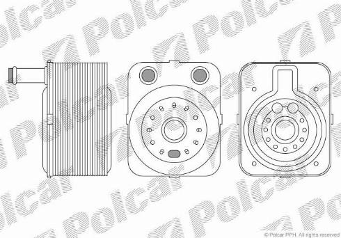 Polcar 1323L83X - Масляний радіатор, рухове масло autocars.com.ua