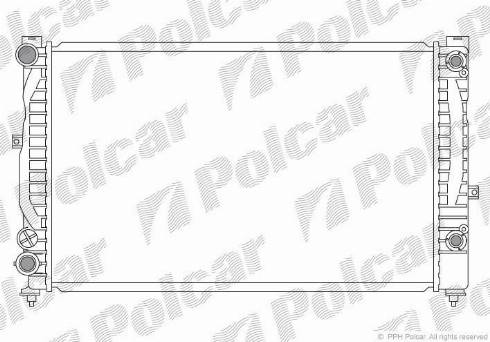 Polcar 132408-8 - Радіатор, охолодження двигуна autocars.com.ua