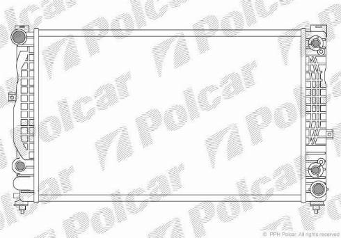 Polcar 132408A9 - Радіатор, охолодження двигуна autocars.com.ua
