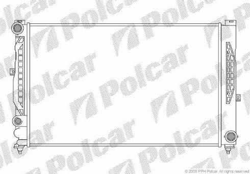 Polcar 132408A5 - Радіатор, охолодження двигуна autocars.com.ua