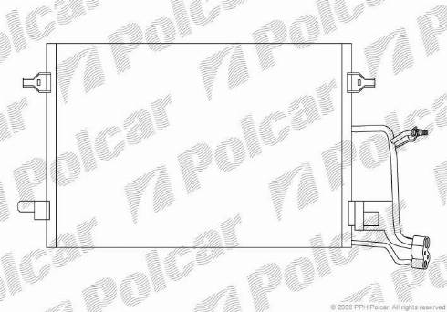 Polcar 1324K83X - Конденсатор, кондиціонер autocars.com.ua