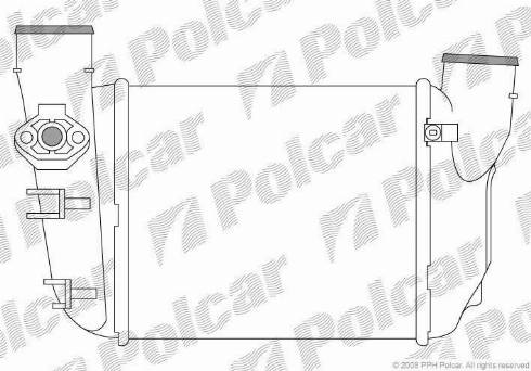 Polcar 1325J8-1 - Интеркулер autocars.com.ua