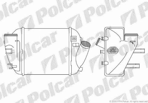 Polcar 1325J82X - Интеркулер autocars.com.ua