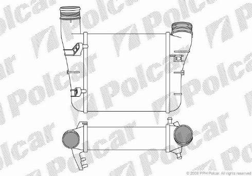 Polcar 1325J86X - Интеркулер autocars.com.ua