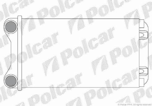 Polcar 1325N8A1 - Теплообмінник, опалення салону autocars.com.ua