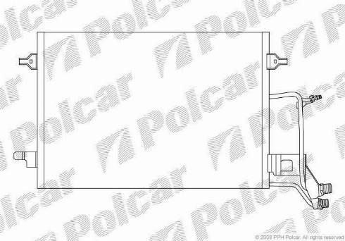 Polcar 1326K8C3 - Конденсатор, кондиціонер autocars.com.ua