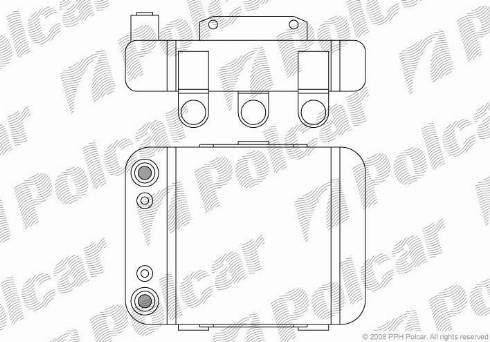 Polcar 1326L81X - Масляний радіатор, рухове масло autocars.com.ua