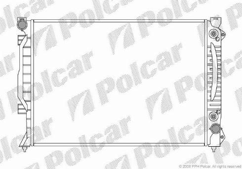 Polcar 132708-2 - Радіатор, охолодження двигуна autocars.com.ua