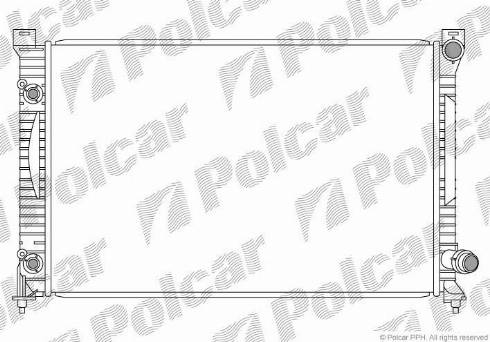 Polcar 132708-3 - Радиатор, охлаждение двигателя avtokuzovplus.com.ua