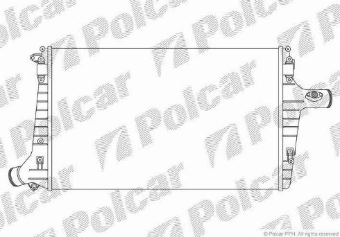 Polcar 1327J81 - Интеркулер autocars.com.ua