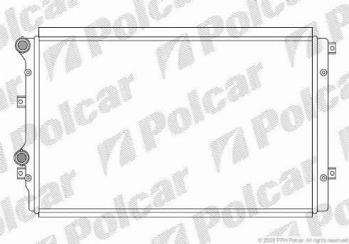 Polcar 133108-2 - Радіатор, охолодження двигуна autocars.com.ua