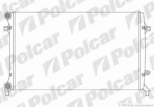Polcar 1331085X - Радіатор, охолодження двигуна autocars.com.ua