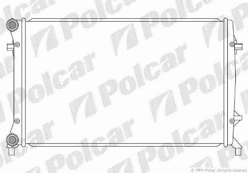 Polcar 133108-5 - Радіатор, охолодження двигуна autocars.com.ua