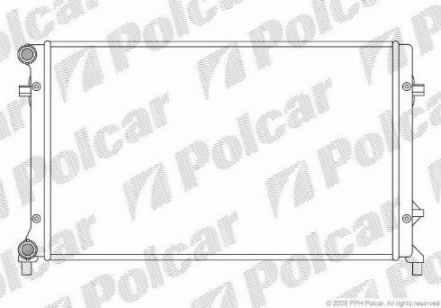 Polcar 133108A1 - Радіатор, охолодження двигуна autocars.com.ua