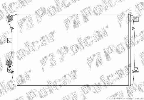 Polcar 133108A2 - Радіатор, охолодження двигуна autocars.com.ua