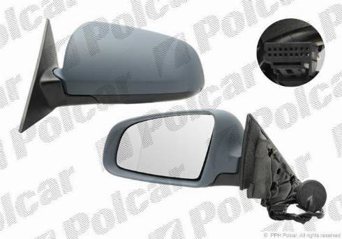 Polcar 1331518M - Зовнішнє дзеркало autocars.com.ua