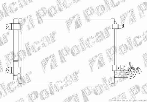 Polcar 1331K81X - Конденсатор, кондиціонер autocars.com.ua