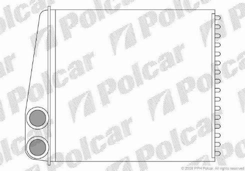 Polcar 1331N8-1 - Теплообмінник, опалення салону autocars.com.ua