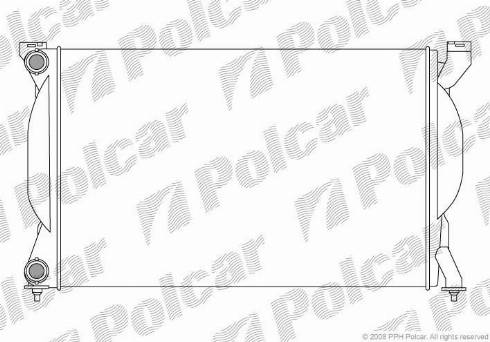 Polcar 133408-1 - Радиатор, охлаждение двигателя autodnr.net