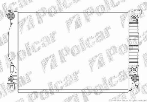 Polcar 133408-4 - Радіатор, охолодження двигуна autocars.com.ua