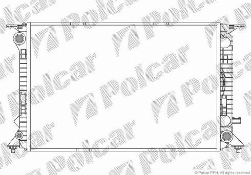 Polcar 133708-1 - Радіатор, охолодження двигуна autocars.com.ua