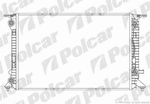 Polcar 1337083X - Радіатор, охолодження двигуна autocars.com.ua