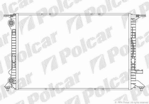 Polcar 1337084X - Радіатор, охолодження двигуна autocars.com.ua