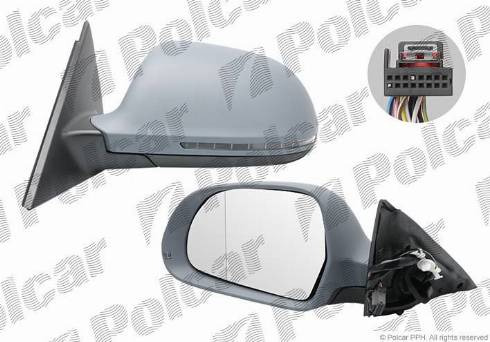 Polcar 1337512M - Зовнішнє дзеркало autocars.com.ua